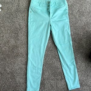 High waisted Mint pants